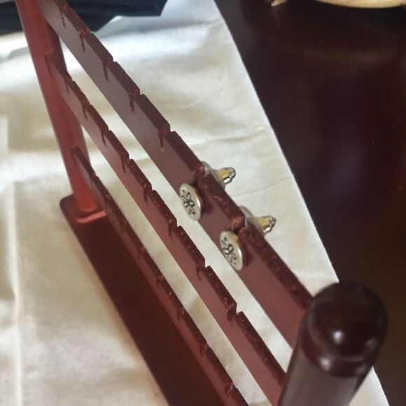 Sterling Silver Daisy Button Earrings - Picture 2 of 12